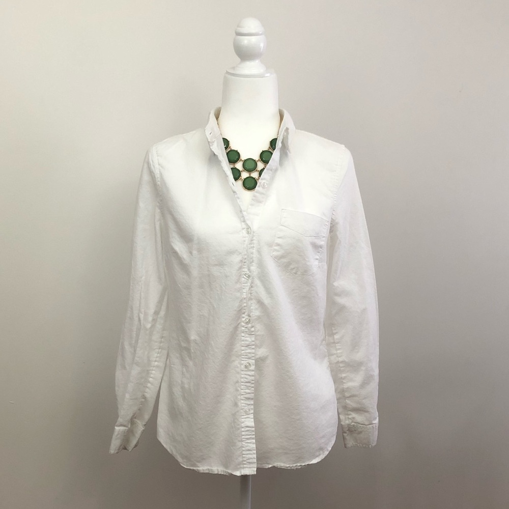 White Old Navy Button-down